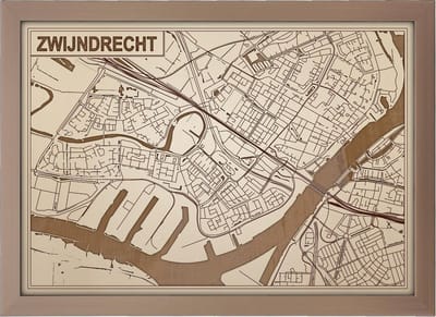 Decoratief Beeld - Houten Van Zwijndrecht - Hout - Bekroned - Bruin - 21 X 30 Cm