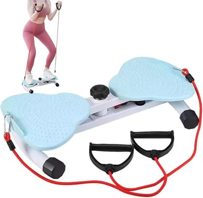Taille Twister - Core Trainer - Thuis Sporten - Met Weerstandsbanden - 3.5kg Nettogewicht - Blauw
