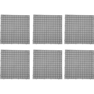 6 Stuks Aquarium Vissenkom Isolatie Bodem Filter Roosterplaat Verdelers Krat Snijden 30x30cm / 11.81x11.81in