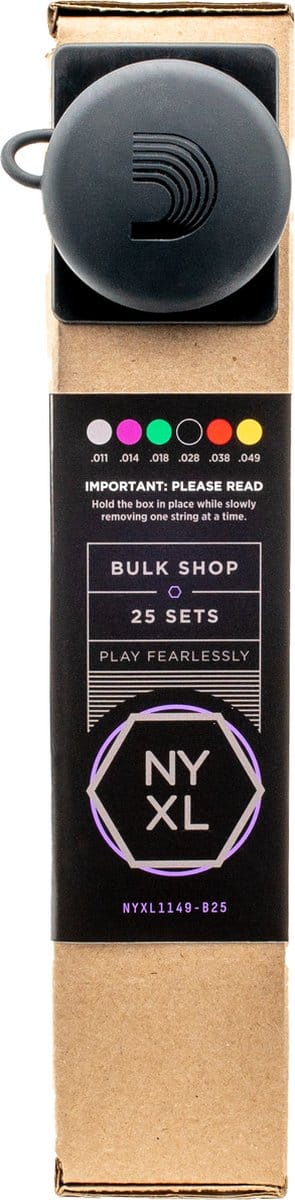 D'Addario NYXL1149-B25 snaren set elektrische gitaar bulk verpakking 25 sets