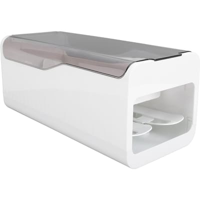 Eieropbergdoos Rollende Eierhouder Voedselkwaliteit PP Koelkast Eierdispenser Houder Opberg gray