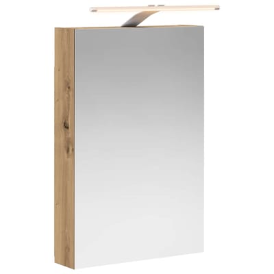 vidaXL - Badkamerspiegelkast - Artisanaal - eiken - 40 - x - 10,5 - x - 60,5 - cm
