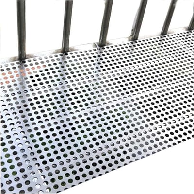 Geperforeerde Plaat - Roestvrij Staal Plaat - Decoratieve Toepassingen - Duurzaam 304 Materiaal - 08 mm Dikte - Zilver