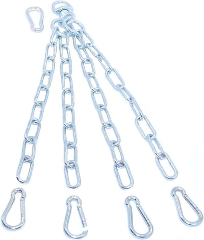 Bokszakketting - Zandzak ophanging - Thuis trainen - Verzinkt staal - 42 cm - Zilver