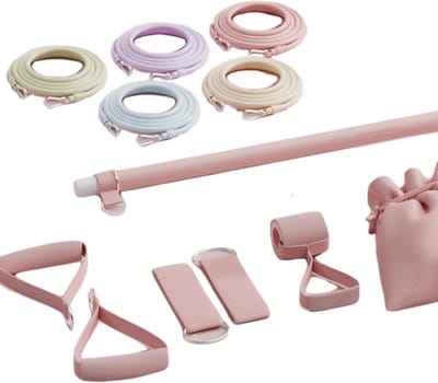 Pilates Set - Fitness Set - Thuis Trainen - Verstelbare Banden - 5 Delig - Niet Van Toepassing