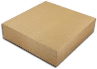 Taartdoos Karton - Cakedoos Verpakking - Taart Vervoeren - Eenvoudig Vouwen - 30x30x8 cm - Bruin
