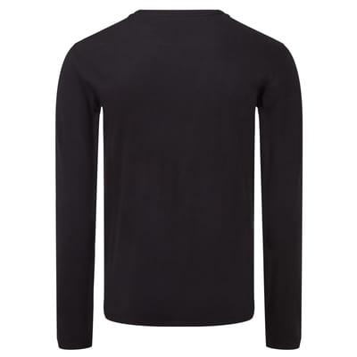 Fruit of the Loom Heren Iconic 150 Classic T-shirt met lange mouwen (Zwart)