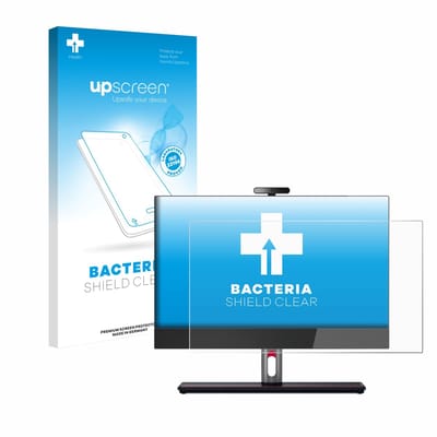 upscreen - Screenprotector voor Lenovo ThinkCentre M90a Gen 5 23,8" - Folie Beschermfolie transparant antibacterieel