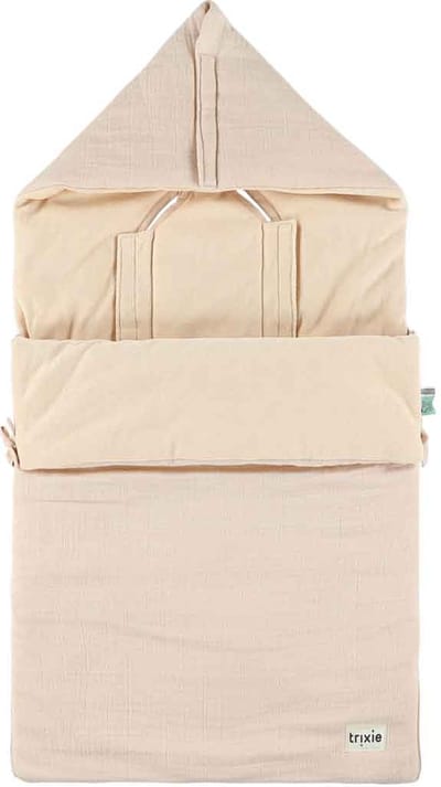 Trixie voetenzak baby - Bliss Blossom roze autostoel kinderwagen.