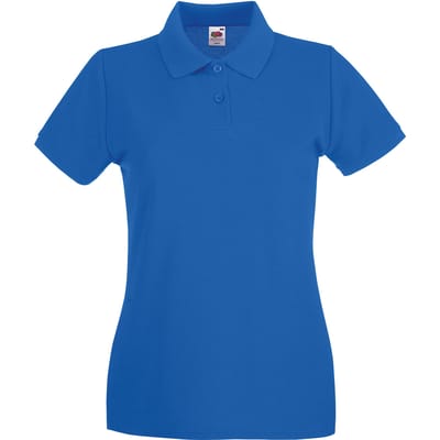 Fruit of the Loom Dames/Dames Premium Piqué Katoen Polo Shirt (Koningsblauw)