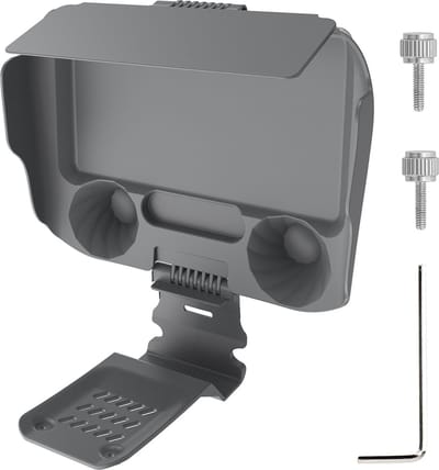 YONO Zonnekap geschikt voor DJI Mini 5 - 4 - 3 - Pro - Air Controller - Scherm - Accessoires - Grijs