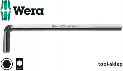 Wera Inbus Sleutel Lang 1.5mm Chroom - Hoge Kwaliteit