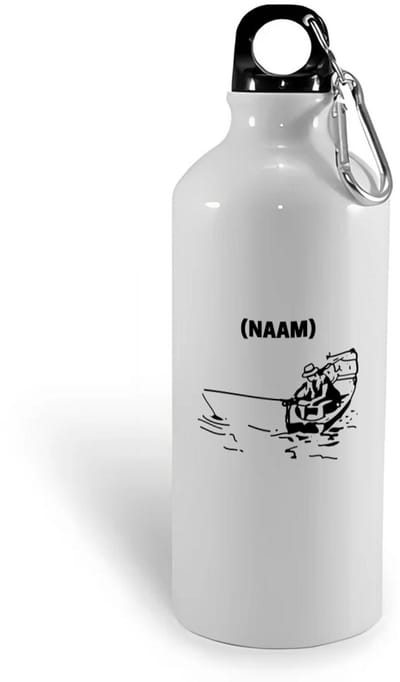 Hacebo® - Vissen met eigen naam waterfles - Vissen - Visser - Sport - water fles - 400ML