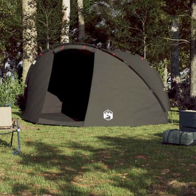 Vidaxl Tente de Pêche, 5 Personnes, Marron, Imperméable