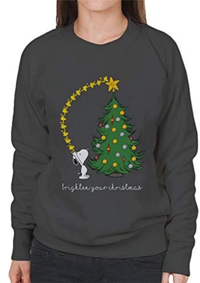 Snoopy Woodstock Kerst Sweatshirt voor Dames