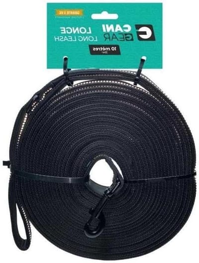Hondenriem Lanyard - Verstelbare lijn - Wandelen met hond - Extra handgreep - 10 meter - Zwart