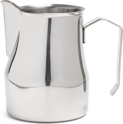 Melkkannetje Opschuim - 750ml - Italiaans – Zilver – RVS – Melkopschuimkan – Melkkan – Espressomachine - Barista Essentials