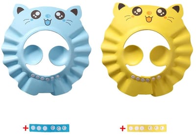 Dailygoods- Haarwashulp - Douchemuts Kind - Kinderhaarwasbescherming - Babyshampoobescherming - Waterafstotend - Verstelbare Maat