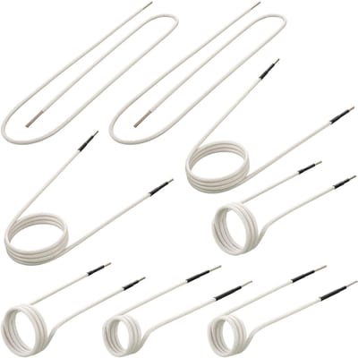 Kits de bobine d'inducteur pour chauffage par induction, Mini kit de chauffage par induction magnétique, Accessoires de chauffage sans flamme 8 pièces, Outil de chauffage par induction résistant à la chaleur avec