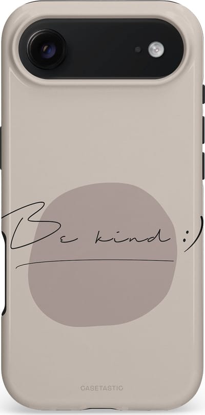 Casetastic hoesje geschikt voor Apple iPhone Air - MagSafe - Dubbellaagse bescherming - Lief - Fashion Case - Zilver Taupe