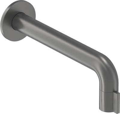 IVY Pact Fonteinkraan wandmodel 1/2"aansluiting, inkortbaar Geborsteld metal black PVD