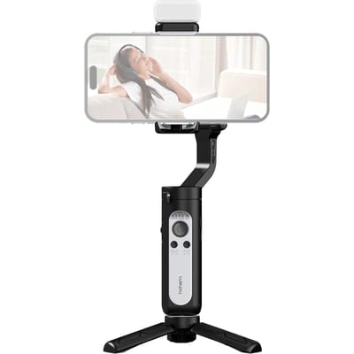 hohem iSteady XE 3-assige Smartphone Gimbal Stabilisator Draagbare Telefoon Vlog Gimbal Anti-shake met With Fill Light zwart