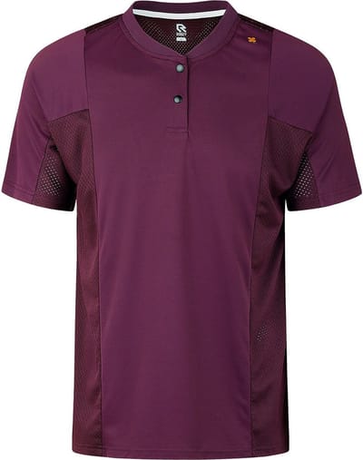 Robey Tennis Grand Slam Henley Tee Heren - Bordeaux | Maat: 2XL