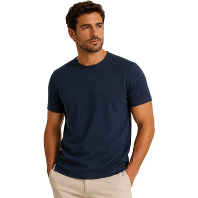 Threadbare Unisex Gosford Regular T-shirt voor volwassenen (Marine)