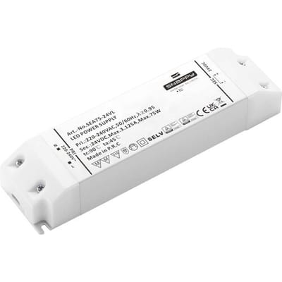 Dehner Elektronik SEA 75-24VL LED-driver Constante spanning 75 W 3.12 A 24 V/DC Overbelastingsbescherming, Overspanning, Geschikt voor meubels 1