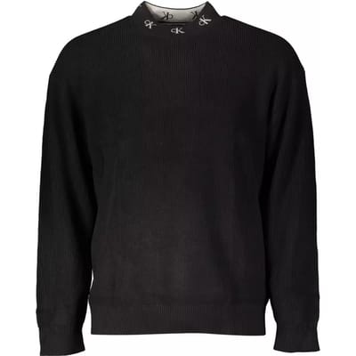 Geribbelde Gebreide Crewneck Trui