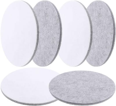Dailygoods- Polijstschijf 150 mm - 6 stuks - Polijstpads Vilt - Geschikt voor Bosch - Klittenband - Voor Hout/Metaal/Marmer - Polijstpad
