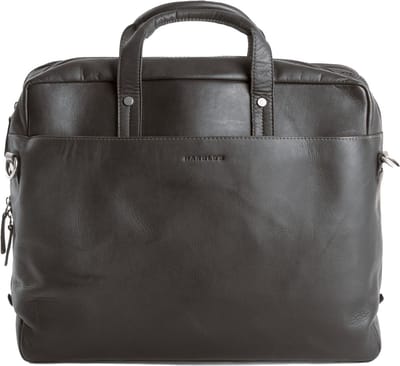 HAROLD'S Leren Business tas met laptopvak Campo Businessbag Black Zwart
