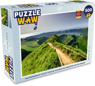 Puzzel Een panoramisch uitzicht over de vulkanische gebergtes van de Azoren - Legpuzzel - Puzzel 500 stukjes