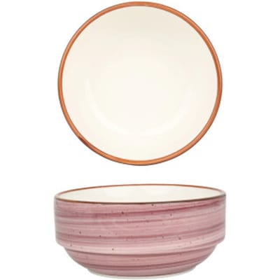 Bonna Kommetje - Aura Blackberry - Porselein - 12 cm (350cc) - set van 6