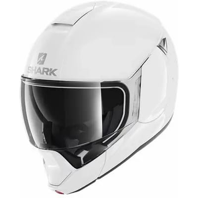 SHARK EVOJET BLANK Motorhelm Systeemhelm Wit - Maat XS
