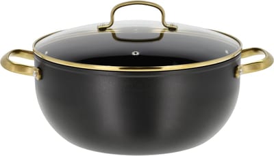 HOLM Brasserie Braadpan Dia 30 x 13,5 cm 8 liter Zwart