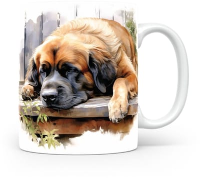 Mok Leonberger Beker voor koffie of tas voor thee, cadeau voor dierenliefhebbers, moeder, vader, collega, vriend, vriendin, kantoor, opa, oma, hond, kerst, sinterklaas, verjaardag
