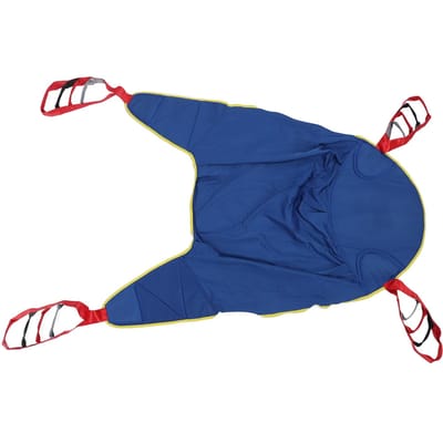 Volledige Lichaamspatiëntheffer Sling voor Bedpositionering Hoofd Rugsteun Gesplitste Benen 507.1 Lb Gewicht blue