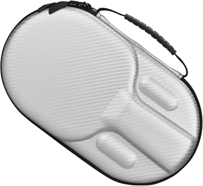 Beschermhoes Tafeltennisrackets - Sport Racket Tas - Rackets Beschermen - Schokbestendig Ontwerp - 31 x 18 x 6 cm - Zilverkleurig