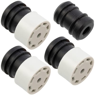 Antivibratiepinnen - Trillingsdempers Kettingzaag - Motoronderhoud - Set van 4 - 10 x 10 x 3.5 cm - Zwart