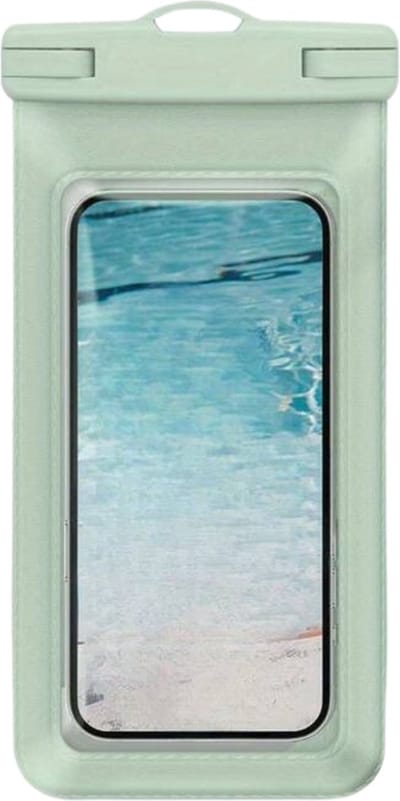 Livano Waterdichte Telefoonhoesjes - Waterdicht Telefoonzakje - Waterproof Festival Opbergtasje - Documententasje - Waterbestendig - Lichtgroen