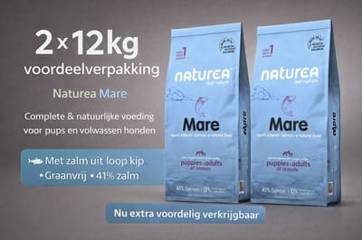 Naturea Naturals Mare Atlantic Salmon 2x 12 kg Voordeelverpakking - Hond