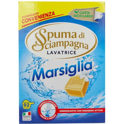 Wasmiddel lavatrice fustino marsiglia 92 wasbeurten 4,14 kg - spuma di sciampagna