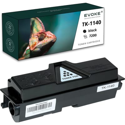 Evoke Compatibele Toner voor Kyocera Tk-1140 Tk1140 Zwart 7200 Pagina's Fs-1035Mfp Fs-1135Mfp