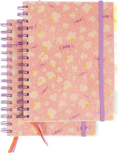 Kangaro 4-in-1 schrift - Beach Happy - A5 - lijn - 2 stuks