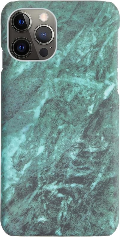 Hoesje Geschikt voor iPhone 11 Pro Hoesje Marmeren Case Hardcover Hoes Marmer - Hoesje Geschikt voor iPhone 11 Pro Marmer Hoes - Groen