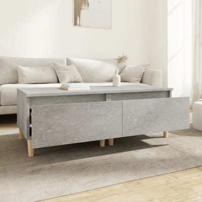 vidaXL - Bijzettafels - 2 - st - 50x46x35 - cm - bewerkt - hout - betongrijs