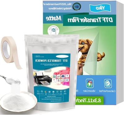 DTF Transfer Film Set A4, 35 Vellen, 300g, Geschikt voor T-Shirt Bedrukking, Wit, Digitale Transfertechniek
