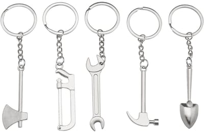 Dailygoods- Sleutelhanger 5Pcs - Metaal Sleutelhanger - Sleutelhanger Ringen - Sleutelhanger Decoratief - Sleutelhanger voor Volwassenen - Duurzaam en Anticorrosie - Sleutelhangers