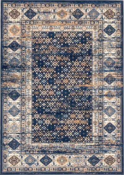 Pergamon Vloerkleed Designer Pop-Vintage Oosterse rand